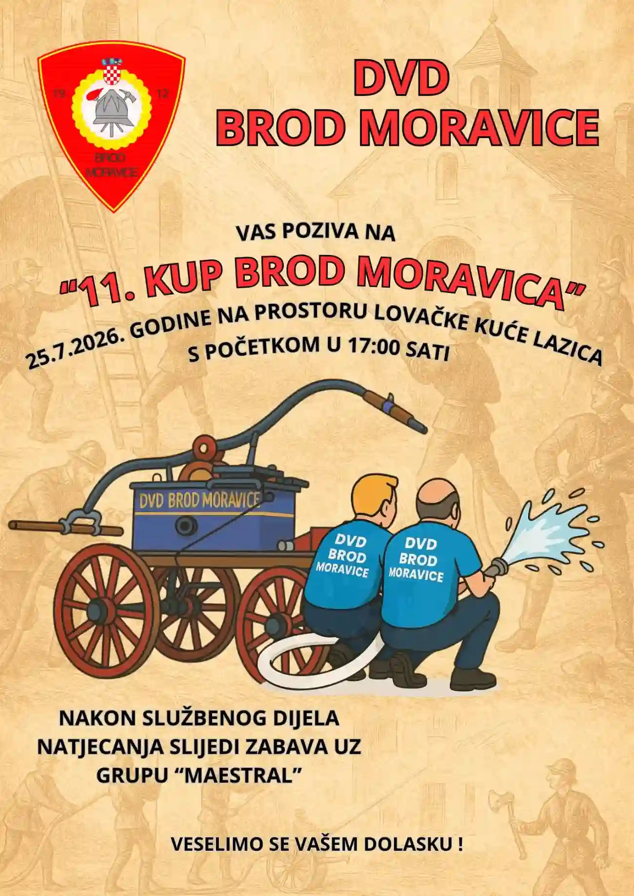 11. Kup Brod Moravica - revijalno natjecanje starim vatrogasnim špricama