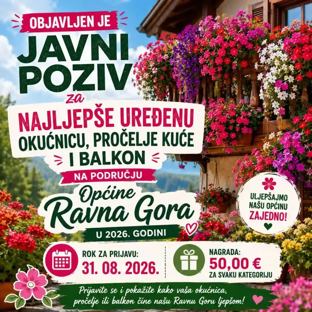 Javni poziv za naljepšu okućnicu