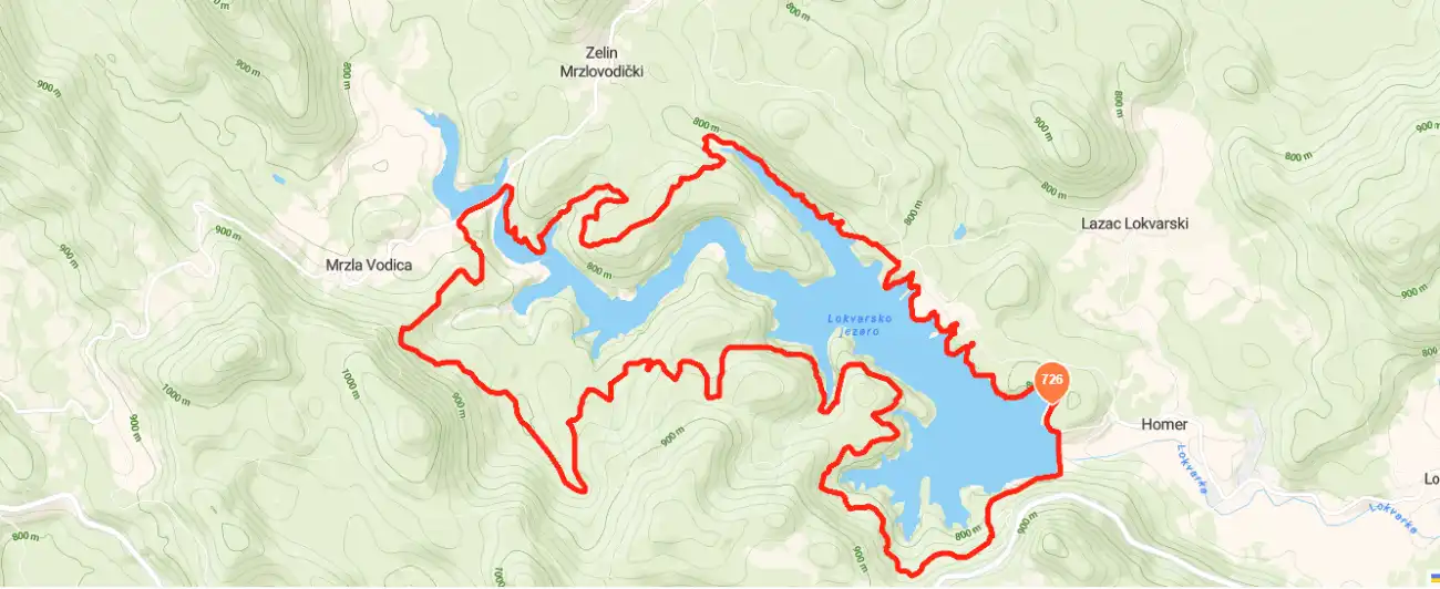 ruta biciklom oko Lokvarskog jezera